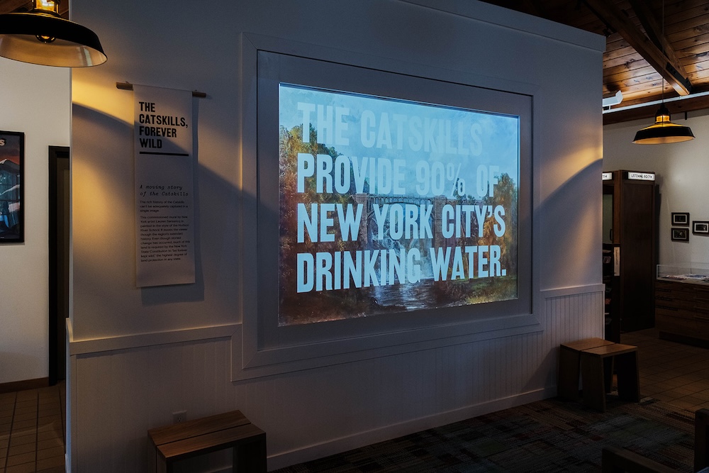 Exhibition at The Catskills Visitor Center in Mount Tremper NY