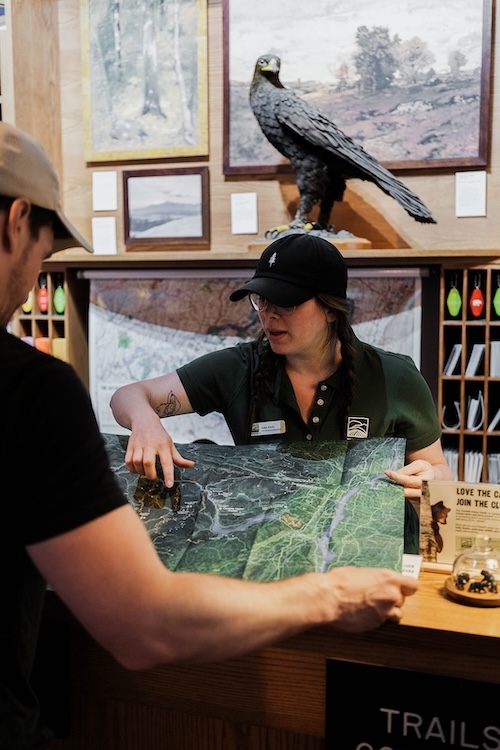 Guides at The Catskills Visitor Center in Mount Tremper