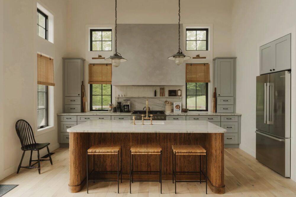 Kitchen counter and space at 648 Scudder Hill Rd, Roxbury NY.