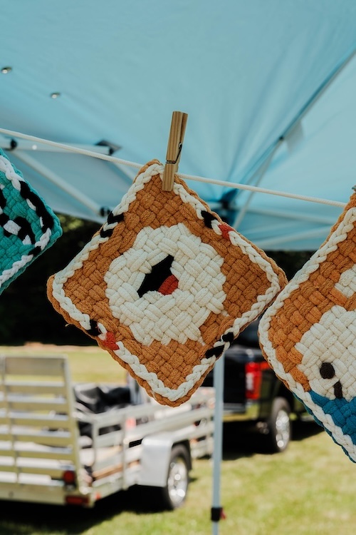 sheep potholder at The Phoenicia Farmers Market
