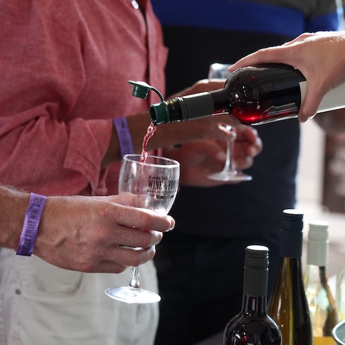 Pouring Wine at the Hudson Valley Wine and Food Festival