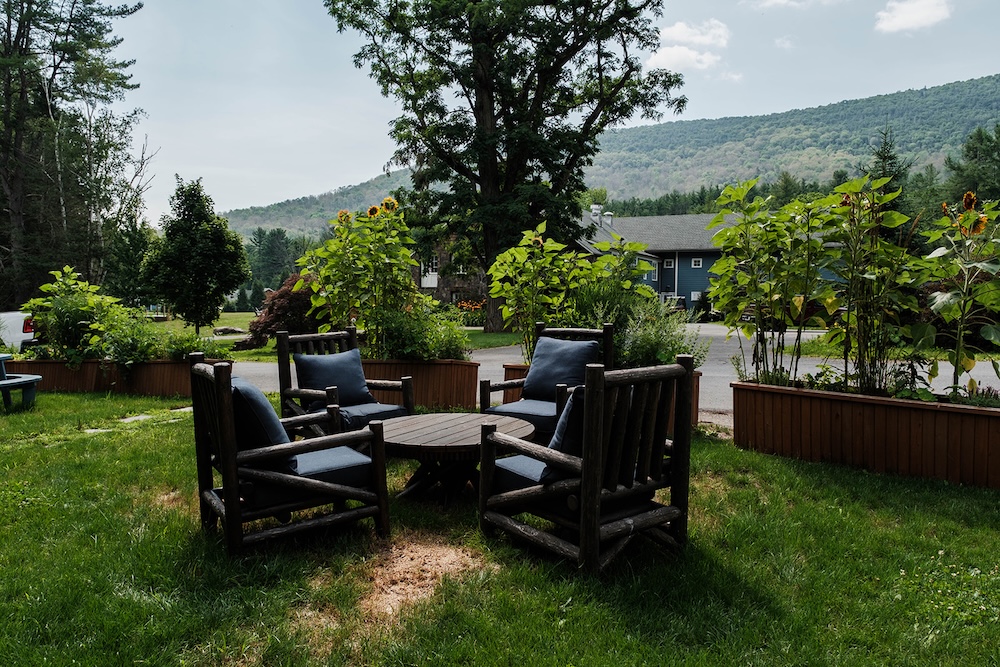 Outdoor relaxation at Shandaken Inn boutique hotel in Shandaken NY