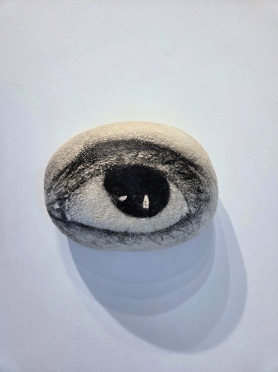 image of an eye artwork by Tatana Kellner at Sketchbook Gallery in Saugerties NY