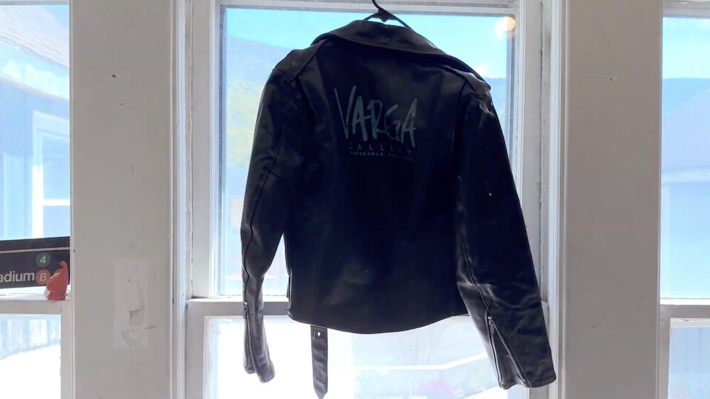 Christina Varga leather jacket 
