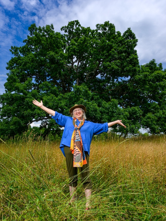 Elizabeth Ryan at Stone Ridge Orchard.