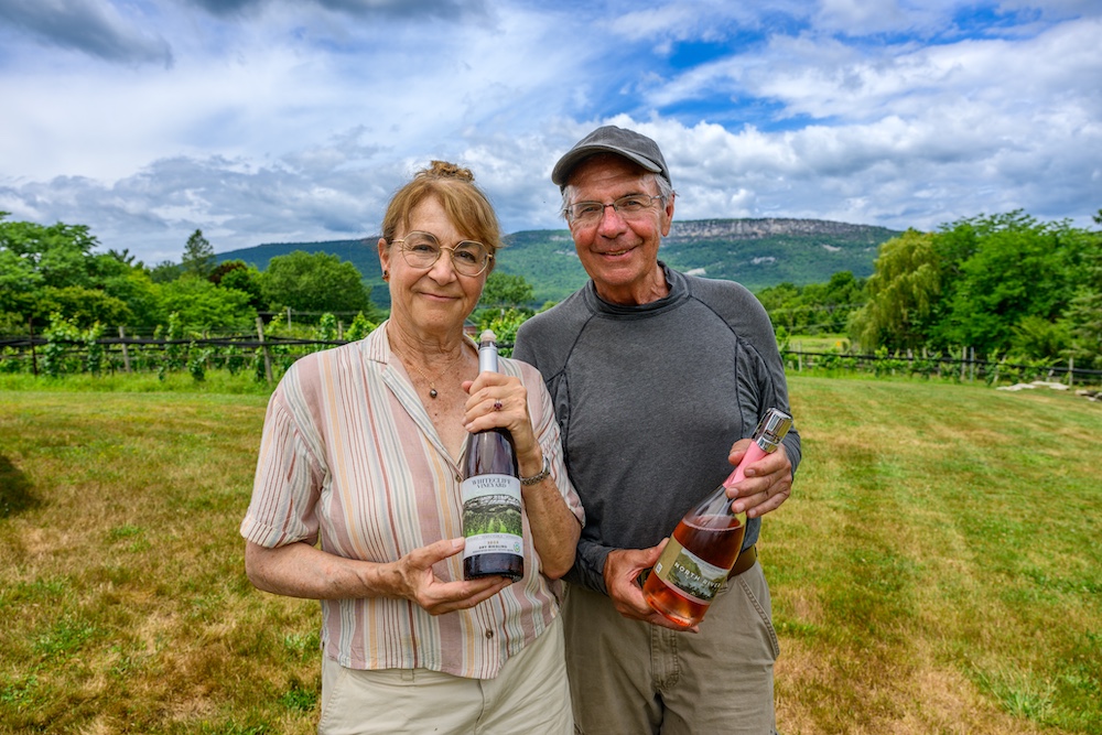 Yancey + Michael Migliore at Whitecliff Vineyard & Winery in Gardiner NY