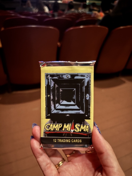 Collecting cards at Community Theater in Catskill NY.
