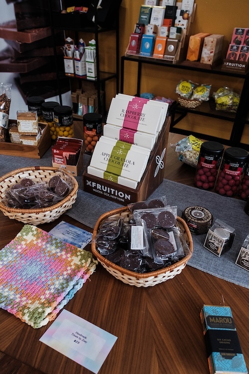 Various chocolate delights at Fruition Chocolate Works in Shokan NY.