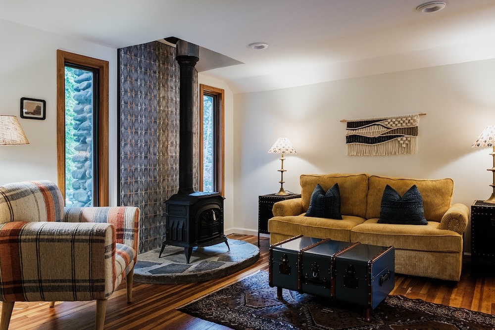 Bedroom Suite at Phoenicia Lodge in the Catskills.