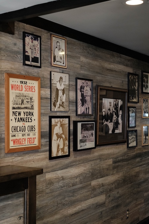 Brio's Pizzeria and Restaurant baseball memorabilia