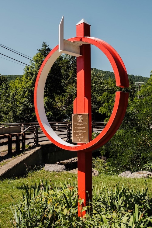 A sculpture in Phoenicia NY.