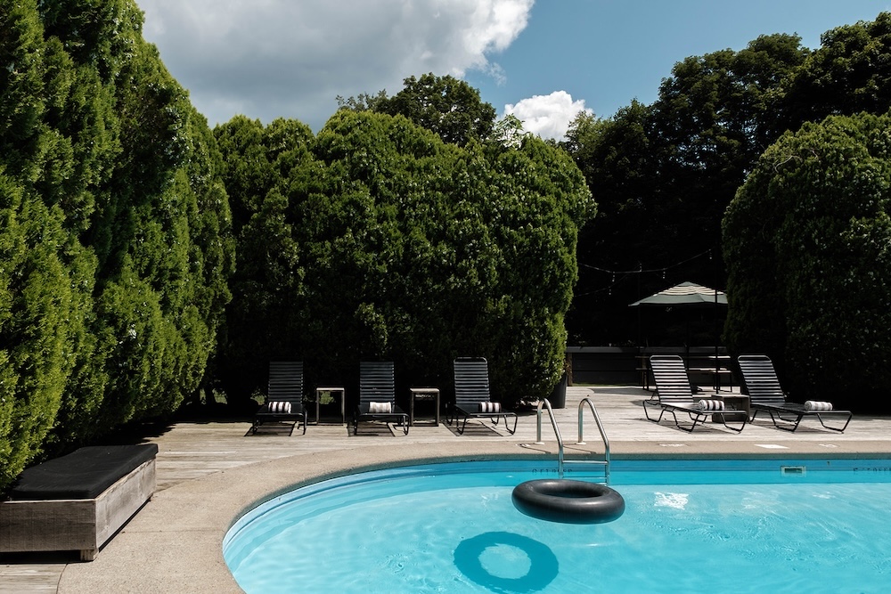 the pool at The Graham & Co in Phoenicia, NY