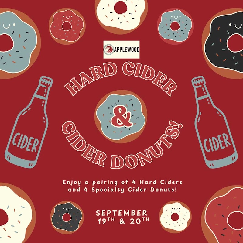 Applewood Winery Cider and Donut Pairing